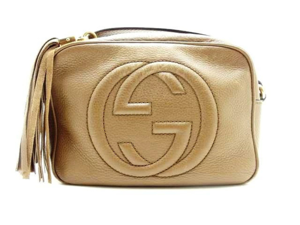 Gucci Soho Shoulder Bag Beige Cream